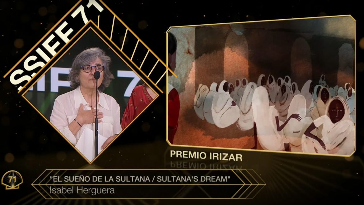 Isabel Herguera, Alumna der Deutschen Schule San Sebastián, wird mit dem baskischen Filmpreis IRIZAR ausgezeichnet