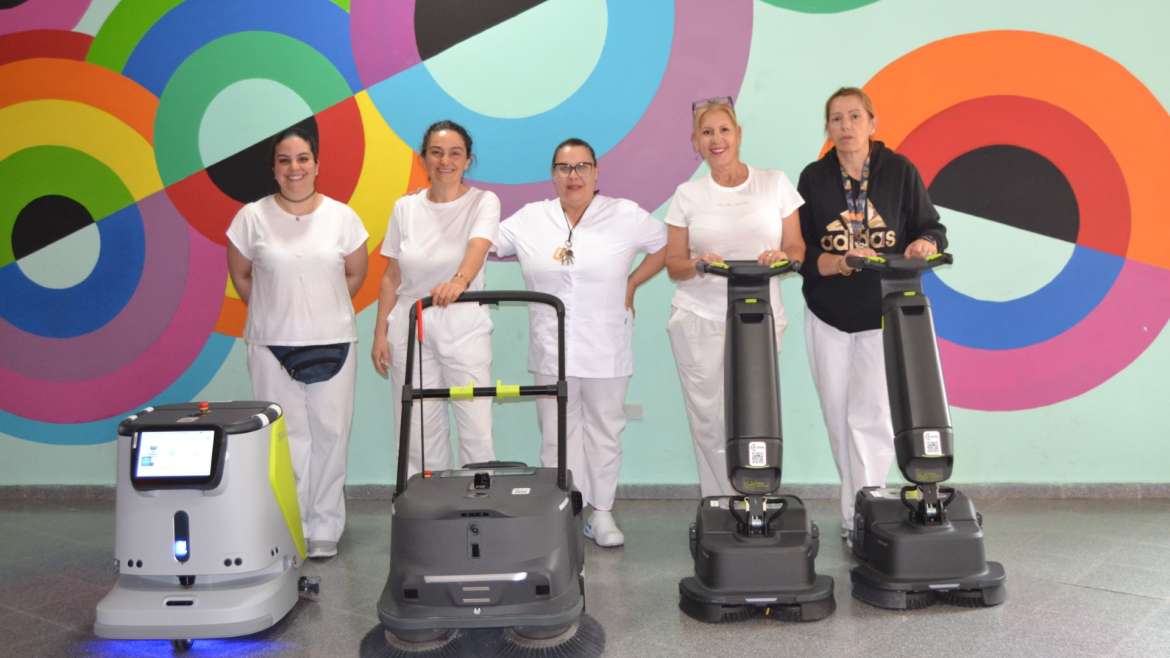 Reinigungsroboter an der Deutschen Schule Santa Cruz de Tenerife
